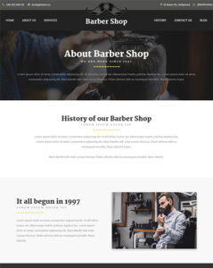 barber shop about page Desktop